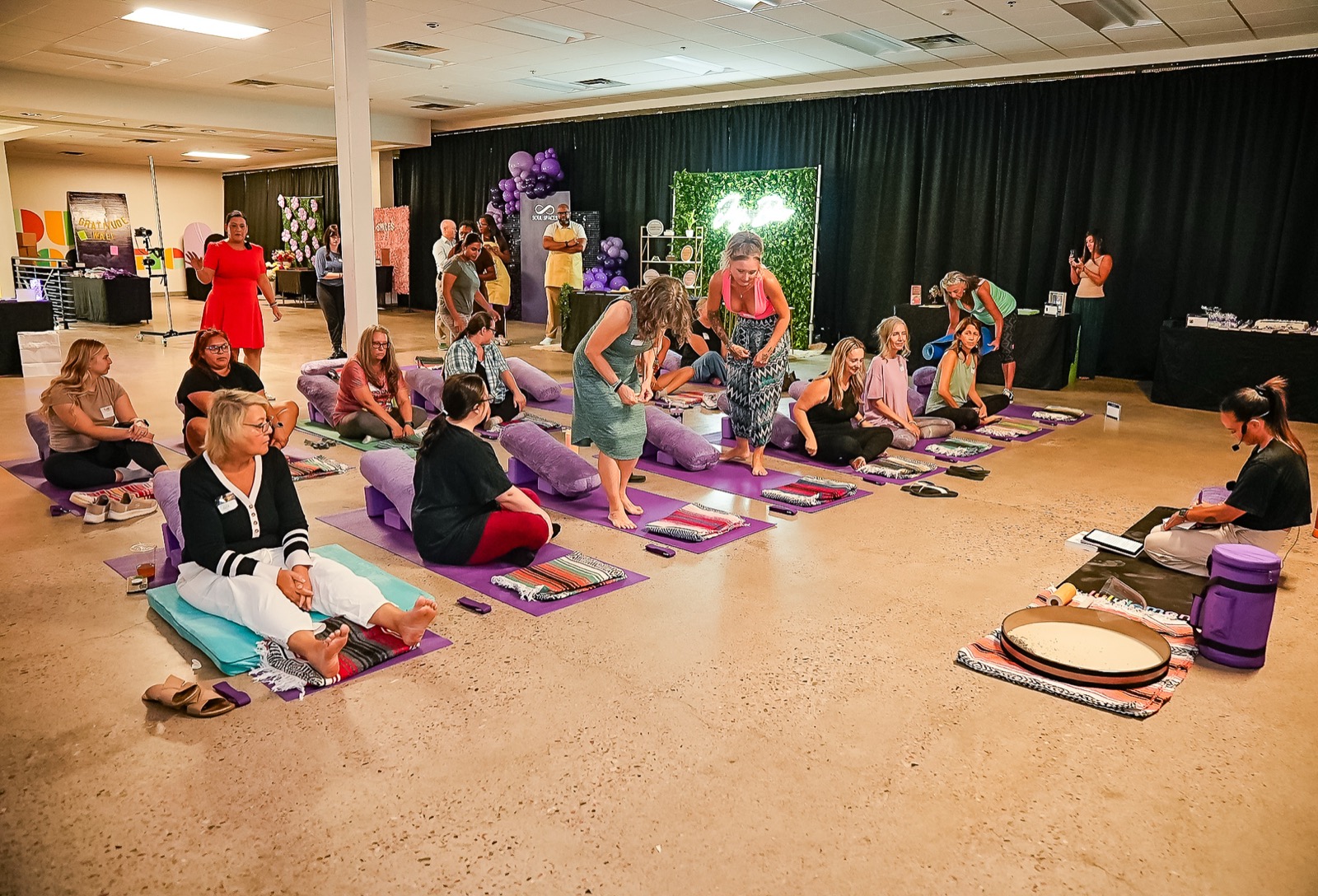 A sound bath takes shape